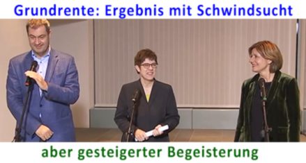 Grundrente: Ergebnis mit Schwindsucht, aber gesteigerte Begeisterung