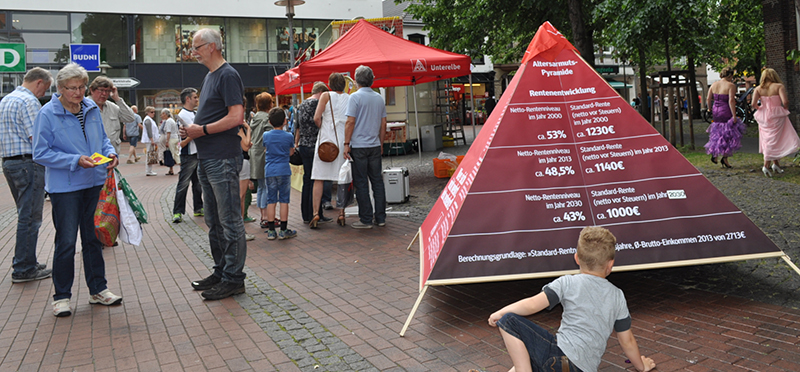 Erfolgreiche Informationsaktion der IG Metall Senioren in Elmshorn am 13.6.