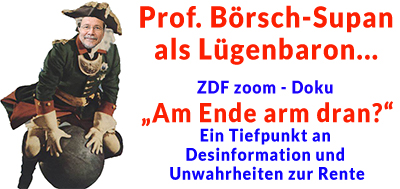 ZDF zoom – “Am Ende arm dran?” – ein Tiefpunkt …